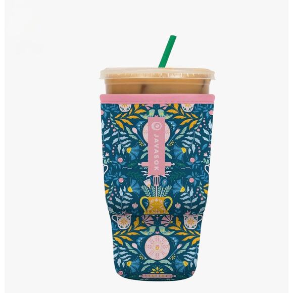 Sok-It Javasok Cold Cup Sleeve Large Wild Flour NEW - Picture 1 of 3